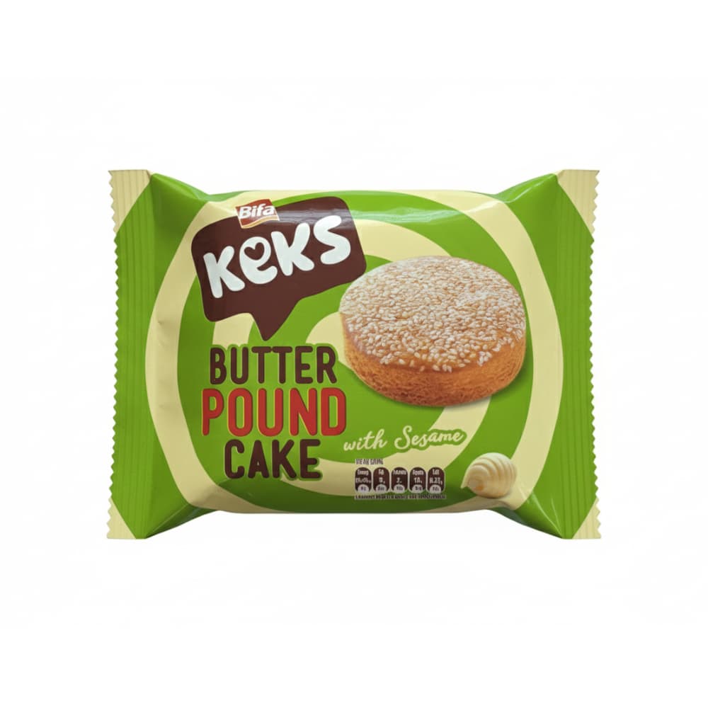 Pastel sabor mantequilla y sésamo Keks Bifa (40 g / 1.41 oz) - Imagen 1