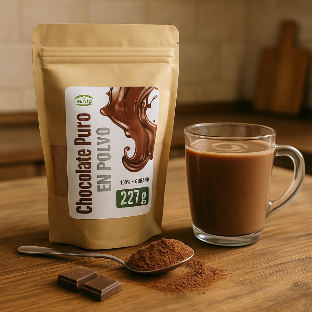 Chocolate puro en polvo Mirita (227 g / 8.01 oz) - Miniatura 3