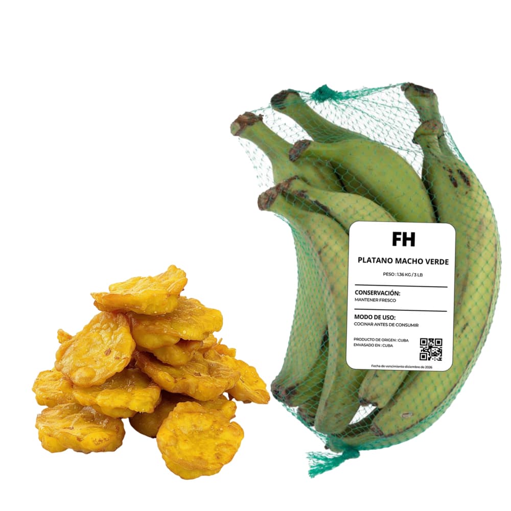 Plátano macho verde (1.36 kg / 3 lb) - Miniatura 2