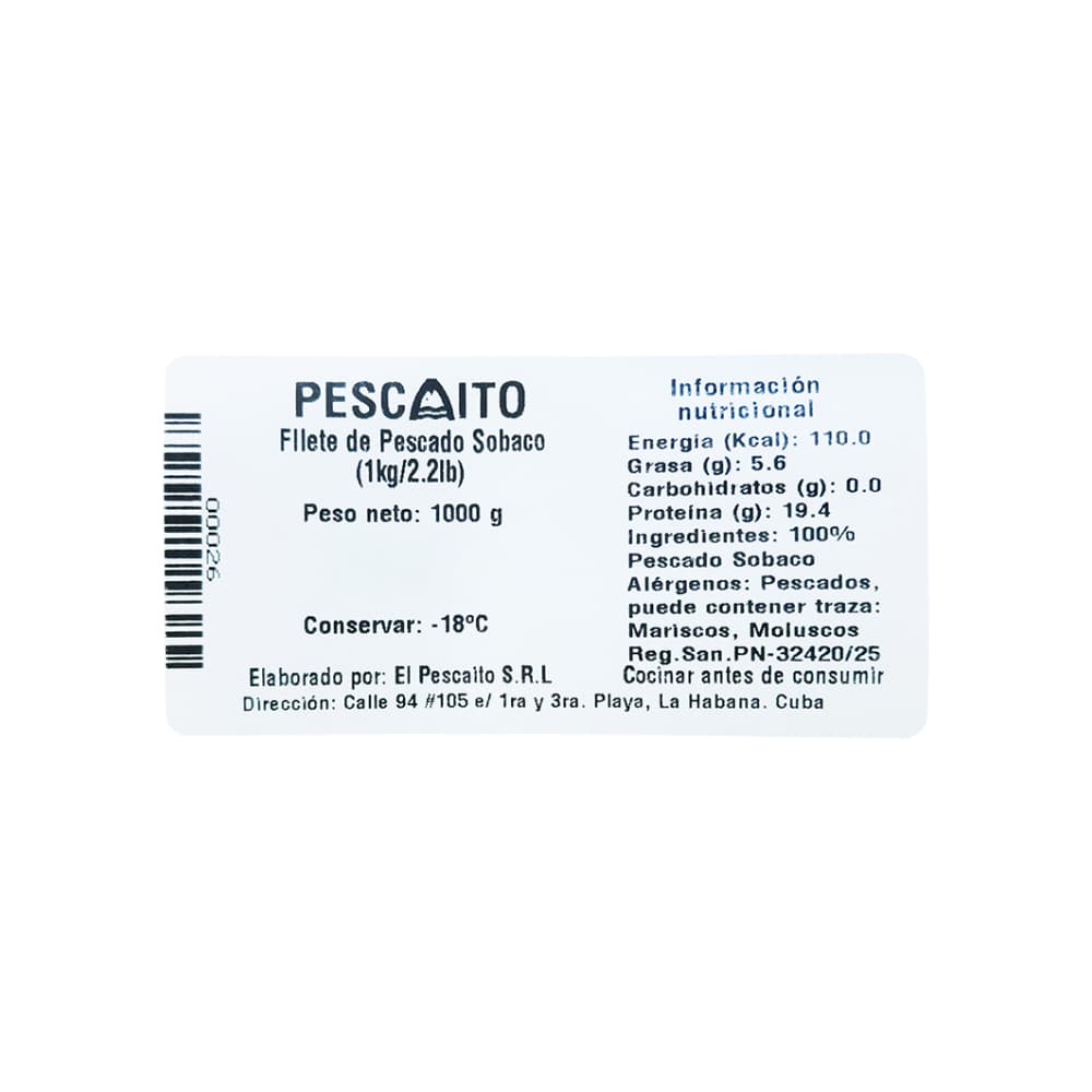 Filete de pescado sobaco Pescaito (1 kg / 2.2) - Miniatura 4