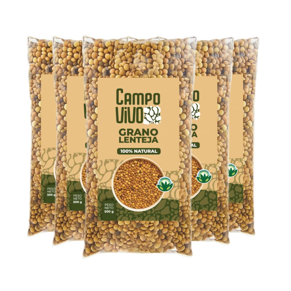 Lentejas Campo Vivo (5 x 500 g / 1.1 lb) - Imagen 1