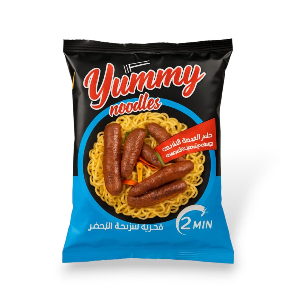 Sopa instantánea sabor a salchicha oriental Yummy Noodles (70 g / 2.46 oz) - Imagen 1