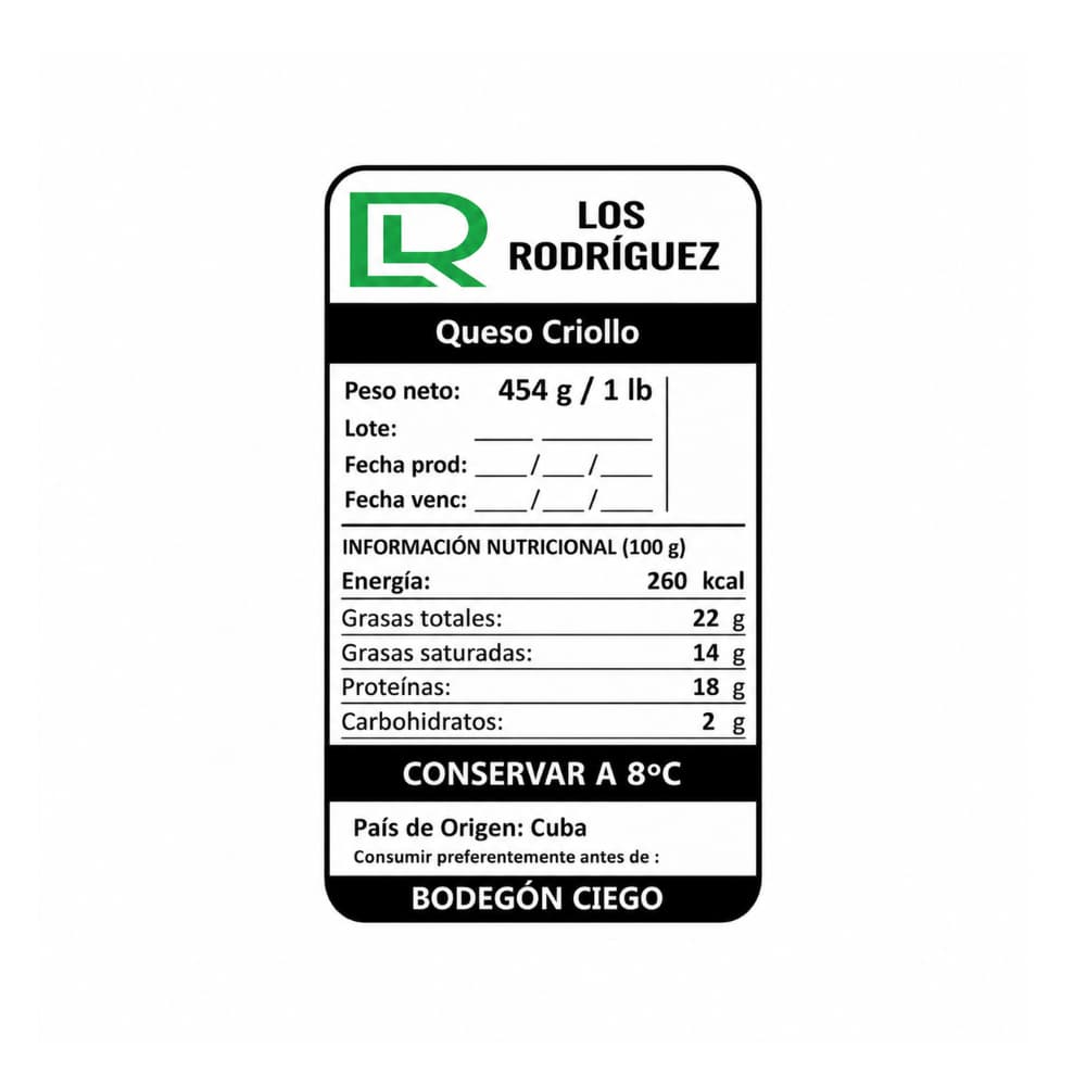Queso criollo Los Rodríguez (454 g / 1 lb) - Miniatura 2