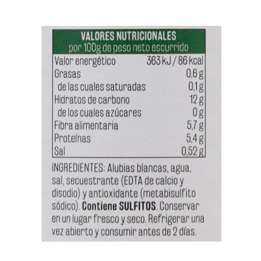 Alubias blancas Vima Foods (540 g / 1.19 lb) - Miniatura 2