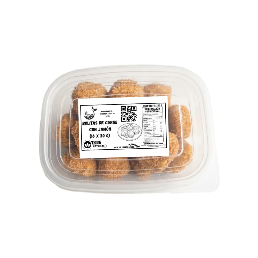 Bolitas de carne con jamón La Finca (16 x 20 g) - Miniatura 1