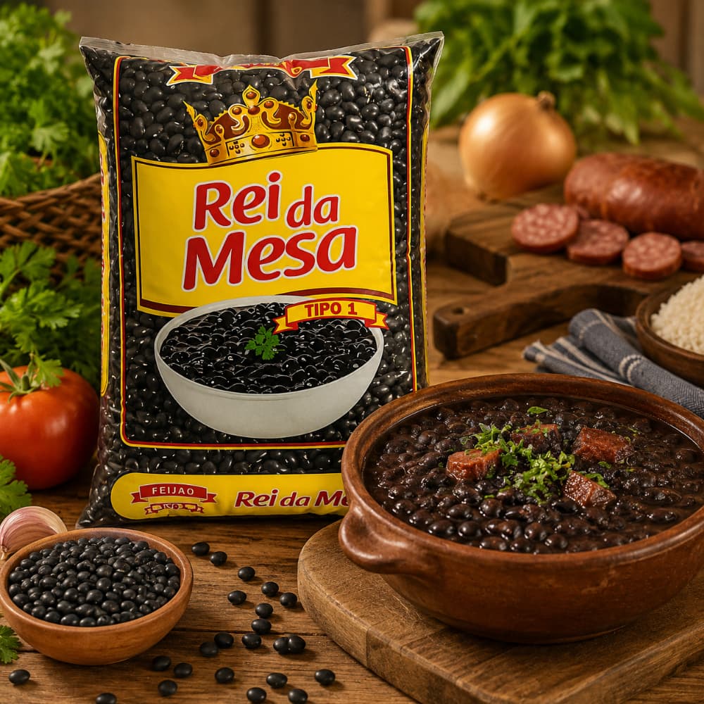 Frijoles negros tipo 1 Rei da Mesa Feijao (1 kg / 2.2 lb) - Miniatura 4