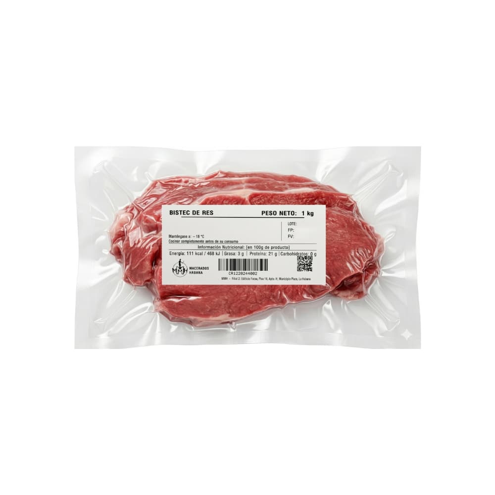 Bistec de res Macerados Habana (1 kg / 2.2 lb) - Miniatura 1
