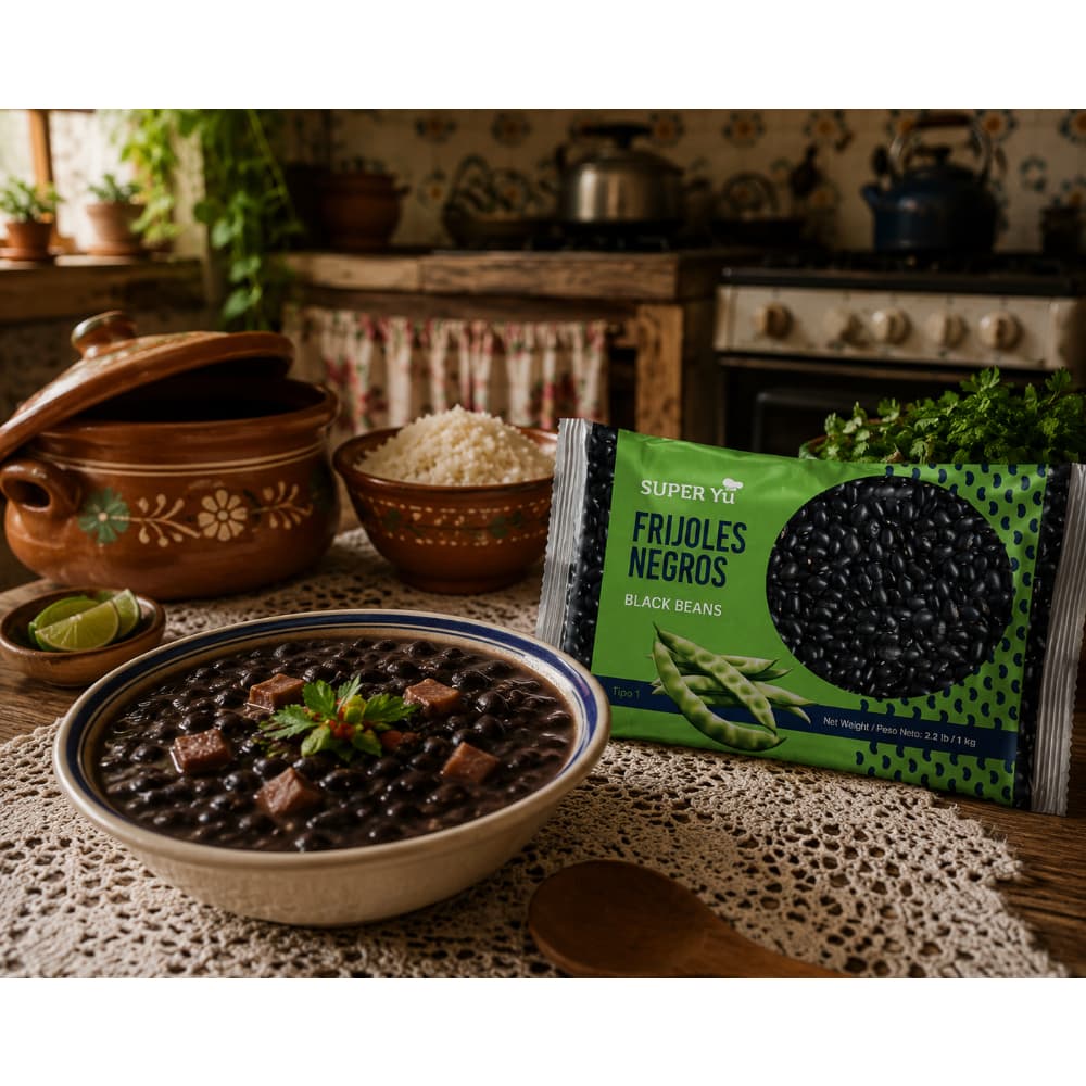 Frijoles negros Super Yu (1 kg / 2.2 lb) - Miniatura 3