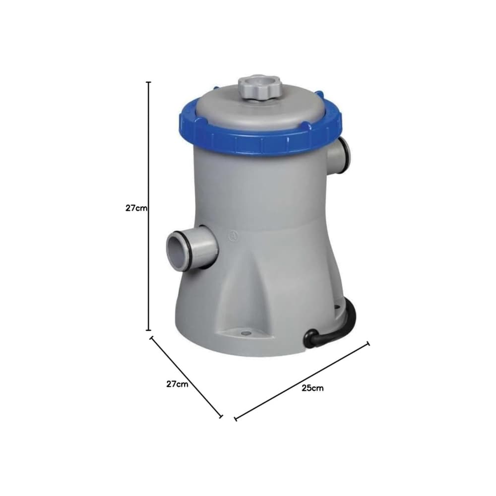 Bomba de filtrado de 1249 L para piscinas Bestway 58381 - Miniatura 3