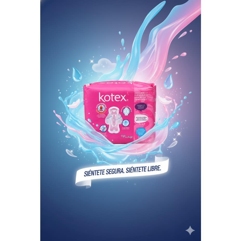 Almohadillas sanitarias -íntimas- Kotex (9 U) - Miniatura 5