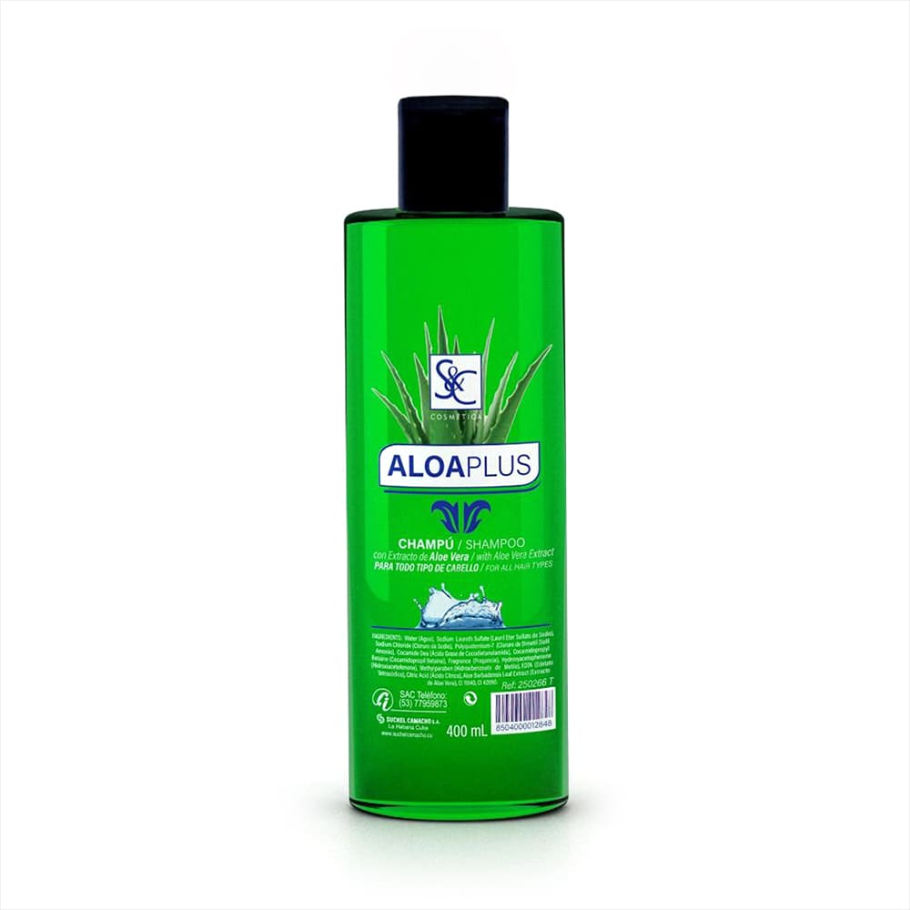 Champú con extracto de aloe vera Aloaplus S&C (400 ml) - Miniatura 1