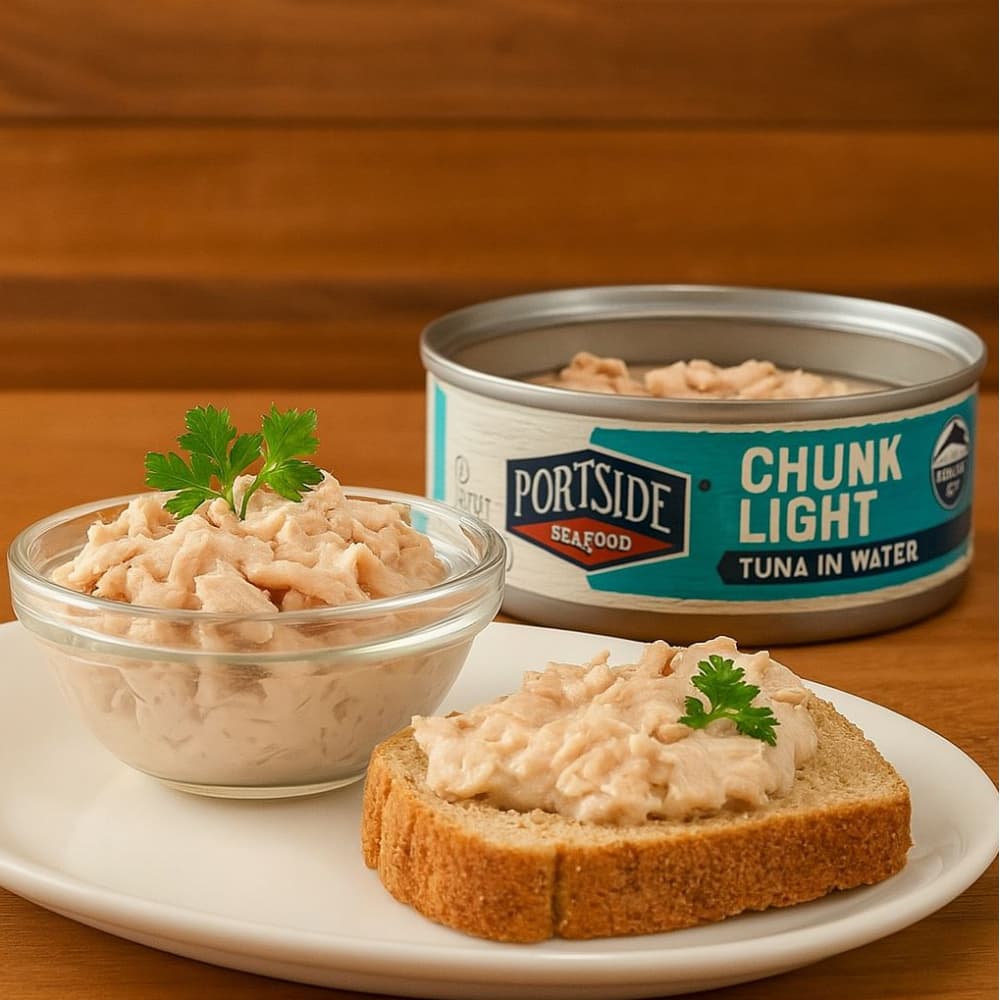Atún claro en trozos en agua Portside (2 x 142 g / 5 oz) - Miniatura 4