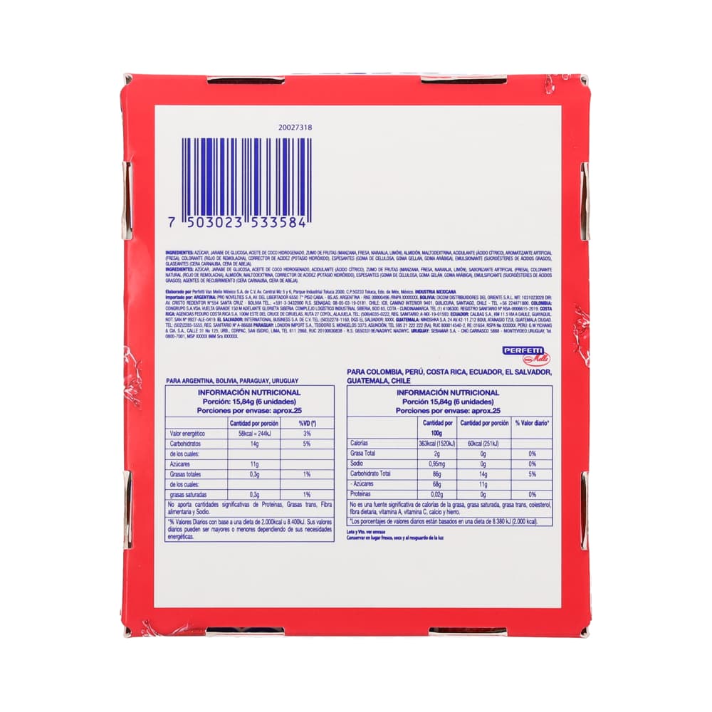 Caramelo masticable sabor fresa Mentos (406.56 g / 14.34 oz) - Miniatura 3