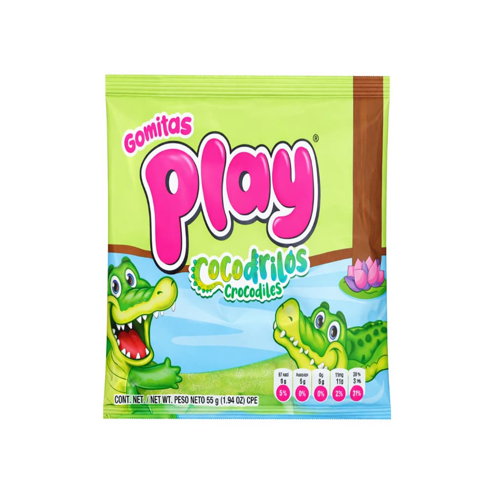 Gomitas con forma de cocodrilo Play (55 g / 1.94 oz) - Miniatura 1