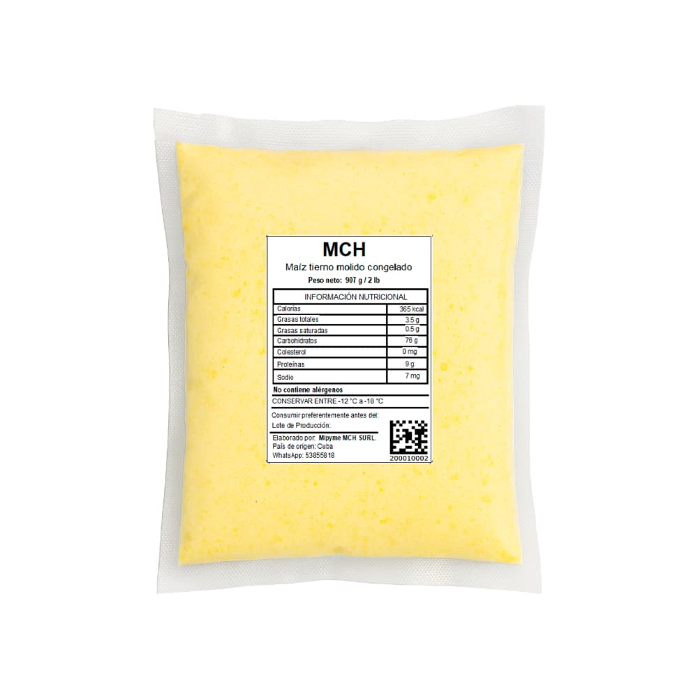 Maíz tierno molido congelado MCH (907 g / 2 lb) - Miniatura 3