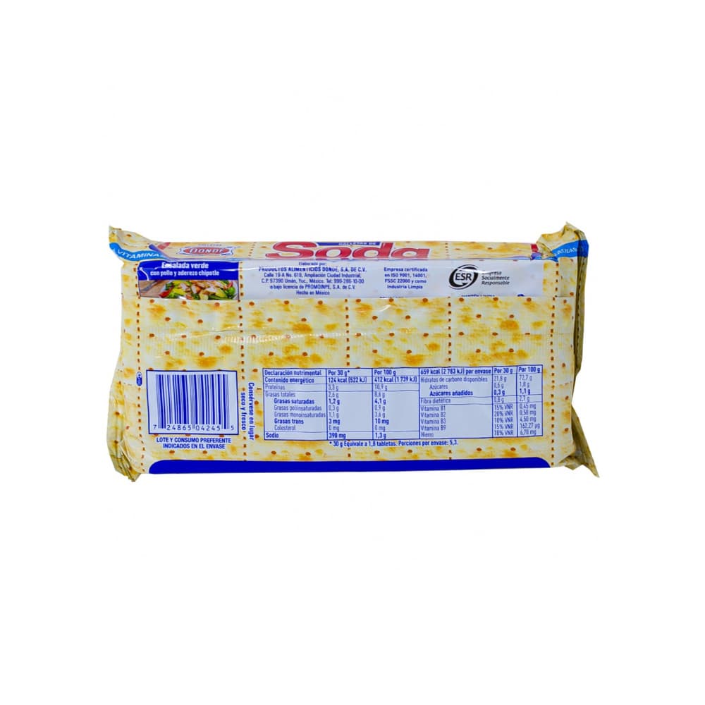 Galleta de soda Dondé (8 x 160 g / 5.64 oz) - Miniatura 2