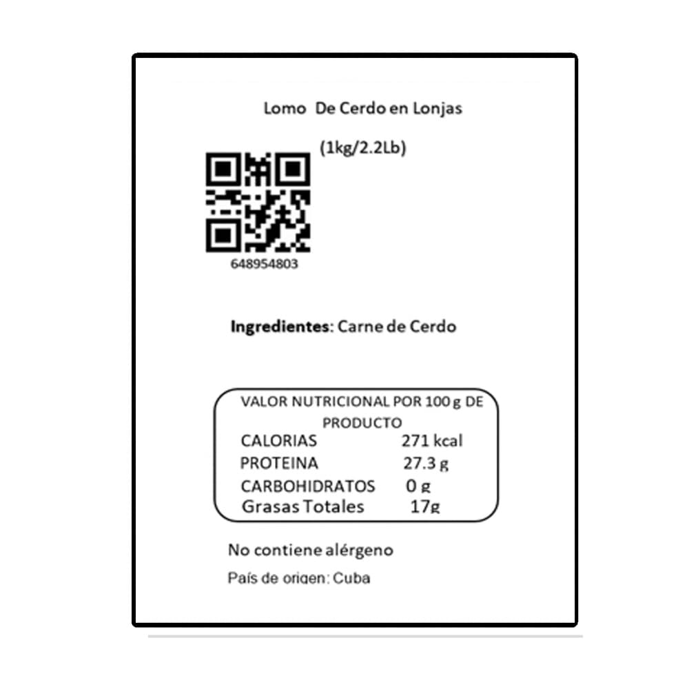 Lomo de cerdo en lonjas Y&D Ricos (1 kg / 2.2 lb) - Miniatura 3