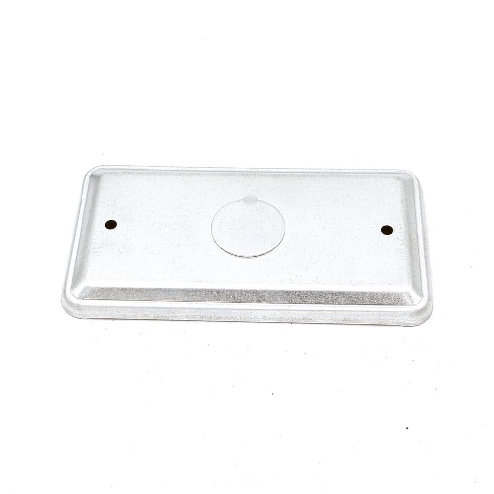 Cubierta plana de acero galvanizado rectangular 4" x 2" Malu - Imagen 1