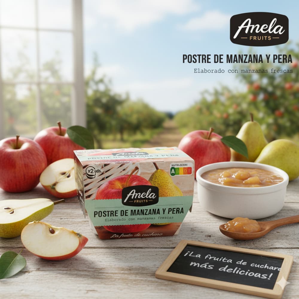 Postre - compota - de manzana y pera Anela Fruits (200 g / 7.05 oz) - Miniatura 4