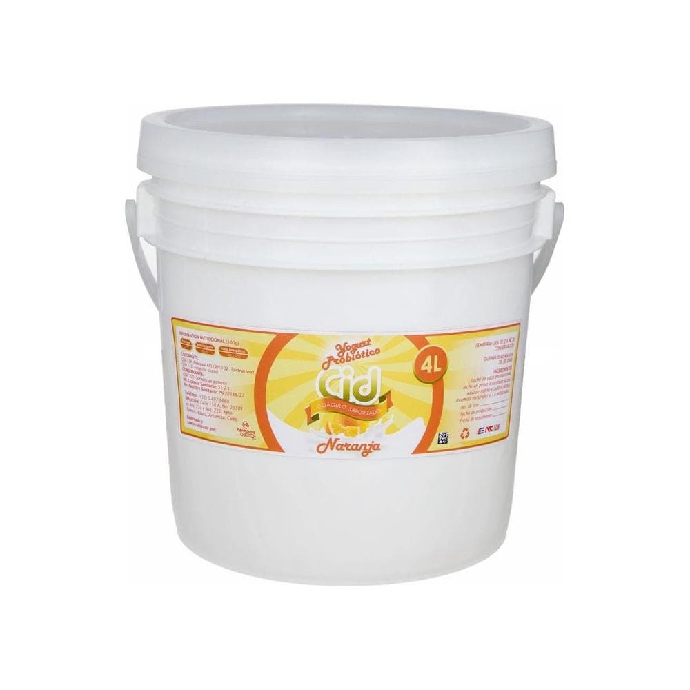 Yogurt probiótico saborizado de naranja Cid (4 L) - Miniatura 1
