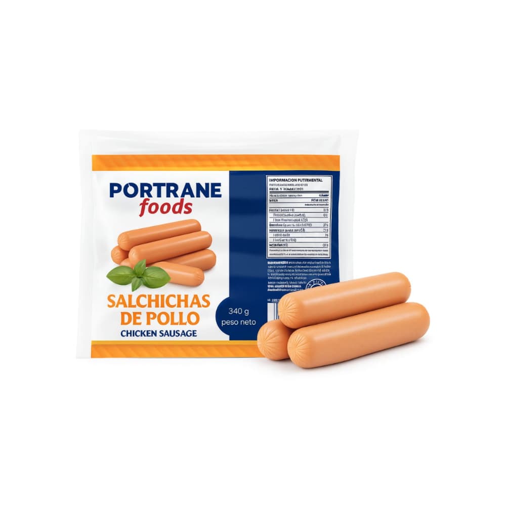 Salchichas de pollo Portrane foods (340 g / 12 oz) - Imagen 1