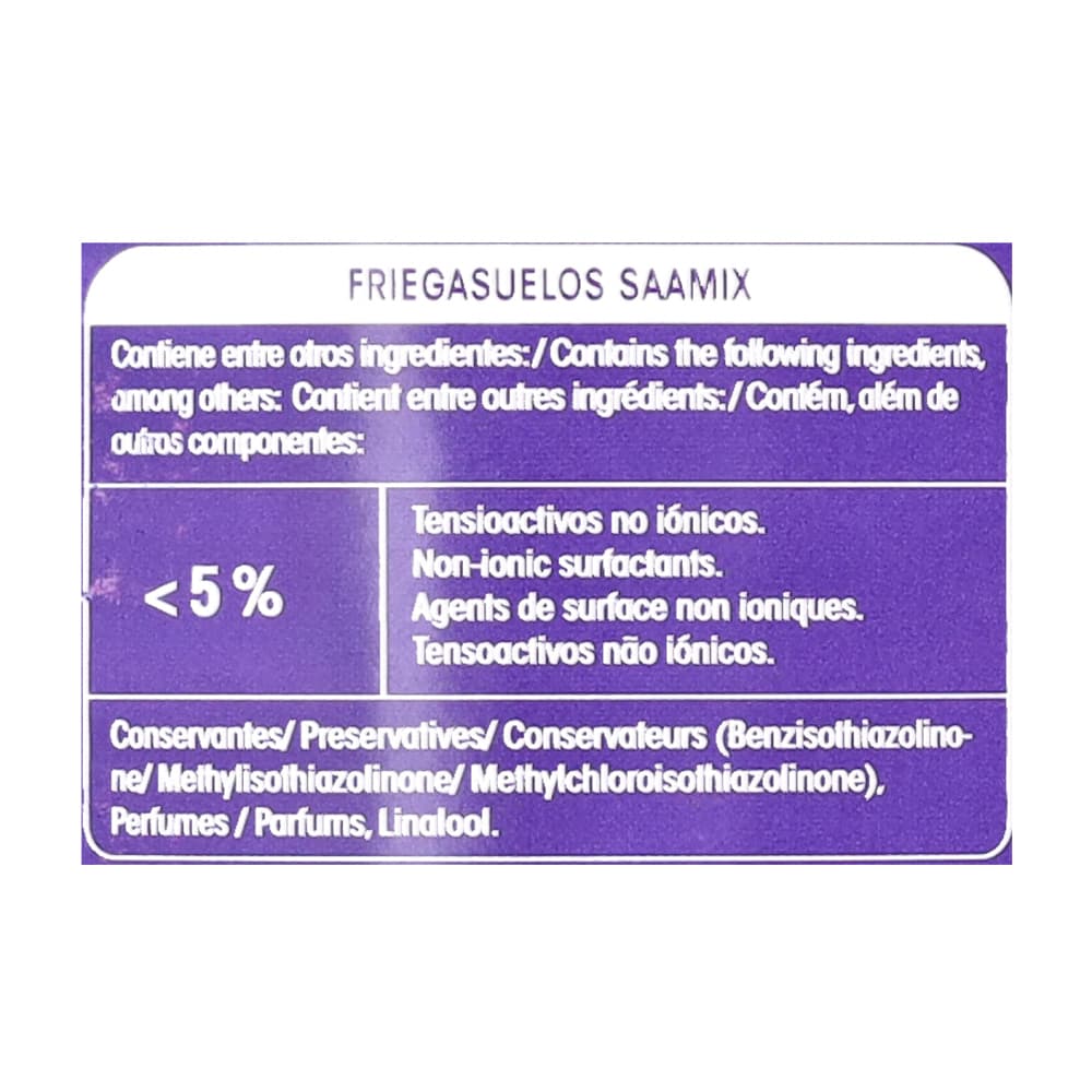 Friegasuelos lavanda Saamix (1.5 L) - Miniatura 3