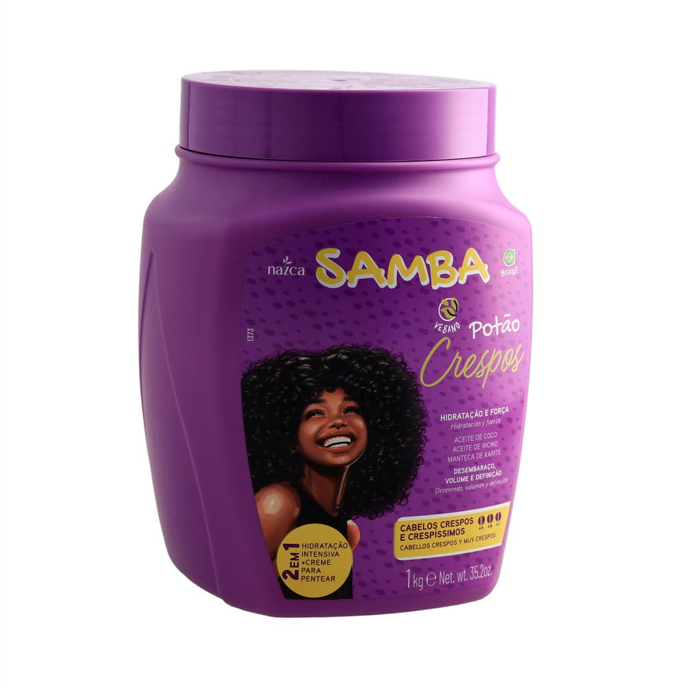 Tratamiento para el cabello 2 en 1 Potão Crespos Nazca Samba (1 kg / 2.2 lb) - Imagen 1