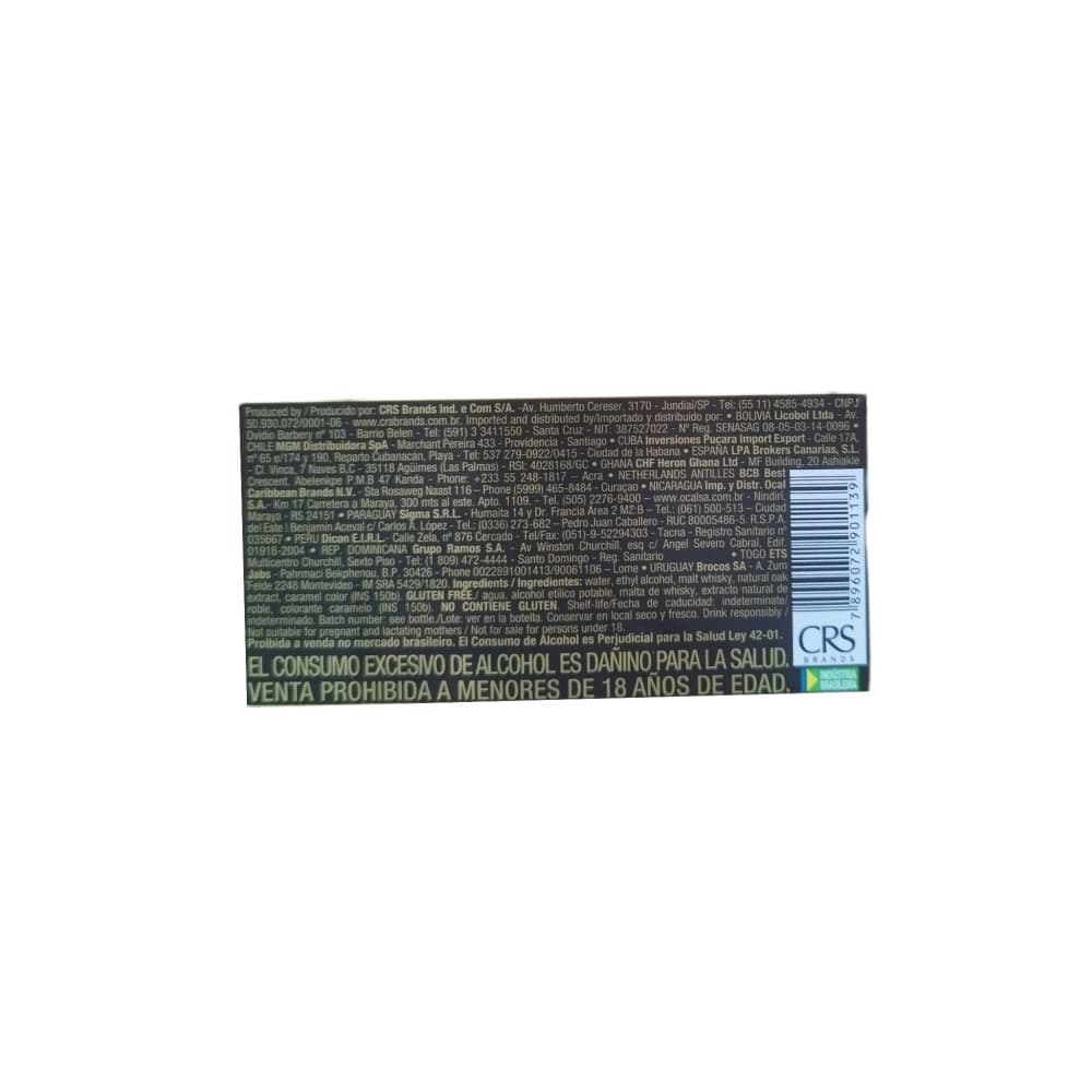 Whisky línea especial etiqueta dorada Chanceler (1 L) - Miniatura 3