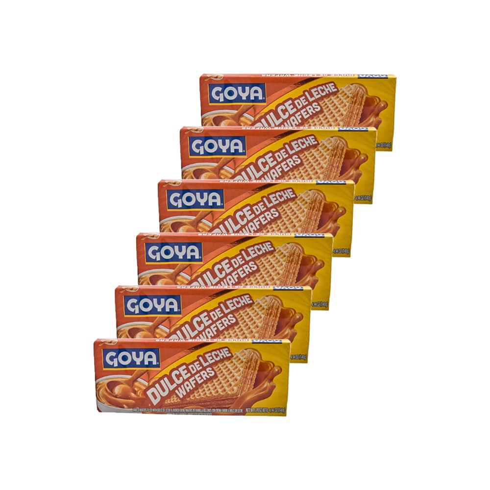 Sorbeto de vainilla relleno con crema sabor a dulce leche Goya (6 x 140 g / 4.94 oz) - Imagen 1