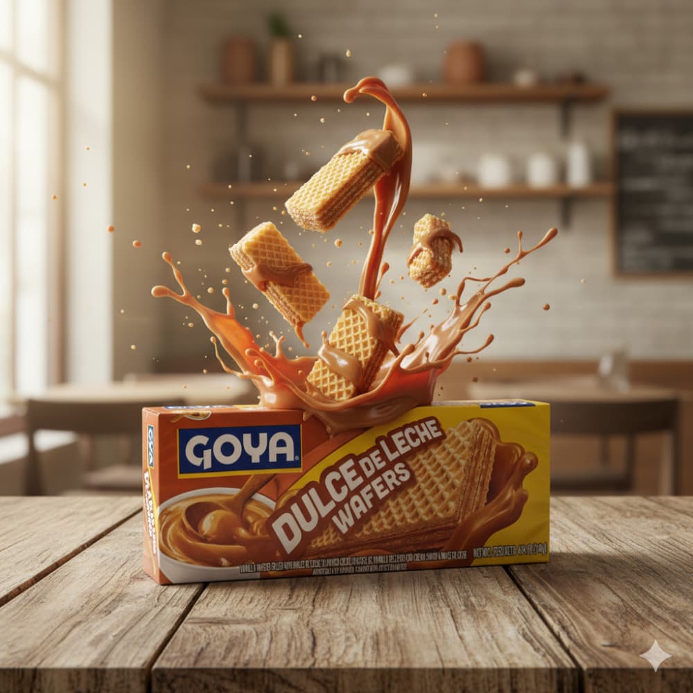 Sorbeto de vainilla relleno con crema sabor a dulce de leche Goya (140 g / 4.94 oz) - Miniatura 4