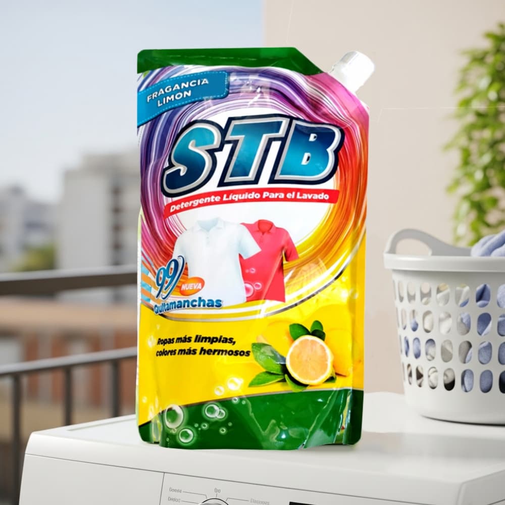 Detergente líquido para ropa con aroma a limón STB (1.5 kg / 3.3 lb) - Miniatura 2