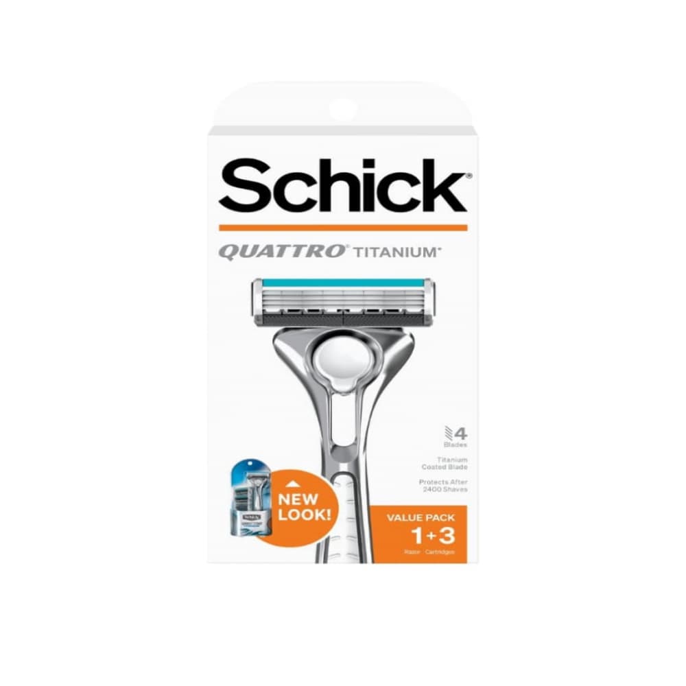 Máquina de afeitar de 4 hojas Quattro Titanium Schick - Imagen 1