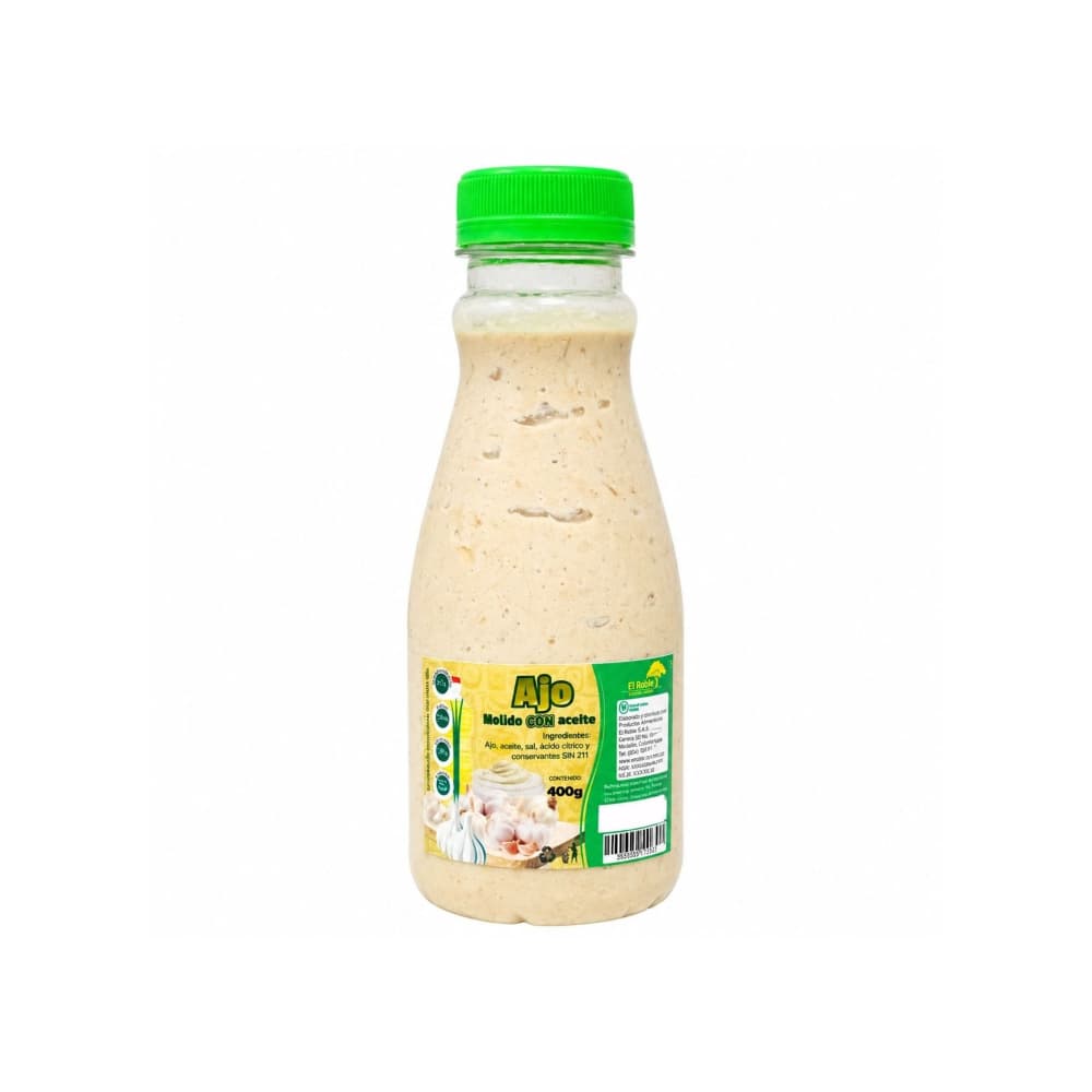 Ajo molido en aceite El Roble (400 g / 14.11 oz) - Miniatura 1