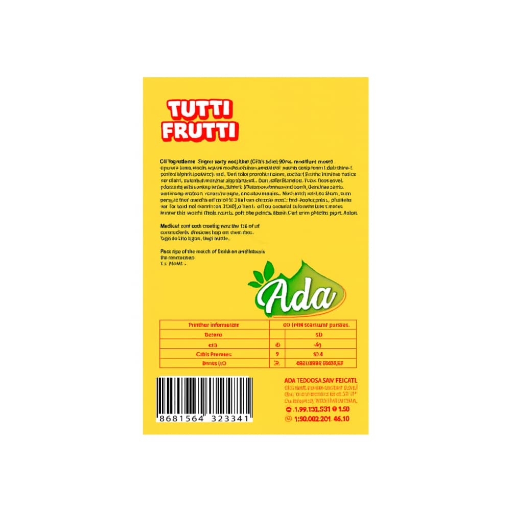 Refresco instantáneo sabor tropicalTutti Frutti Ada (6 g) - Miniatura 2