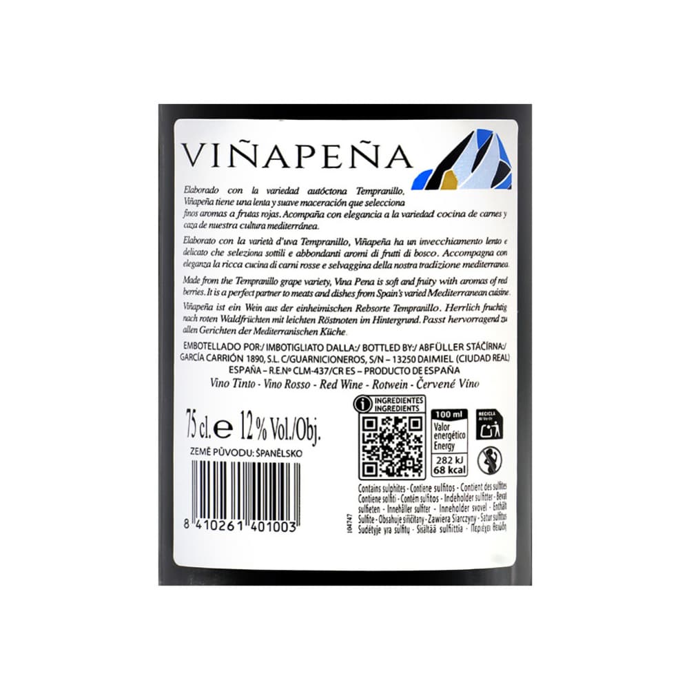 Vino tinto Tempranillo Viñapeña (750 ml) - Miniatura 3