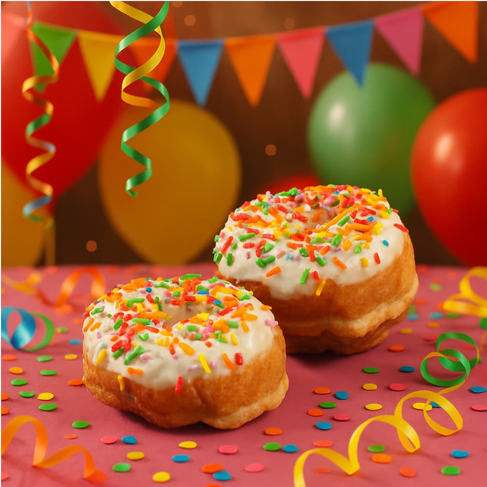 Dona cubierta de dulce de leche y gragea de colores (2 x 116 g / 4.01 oz) - Miniatura 4