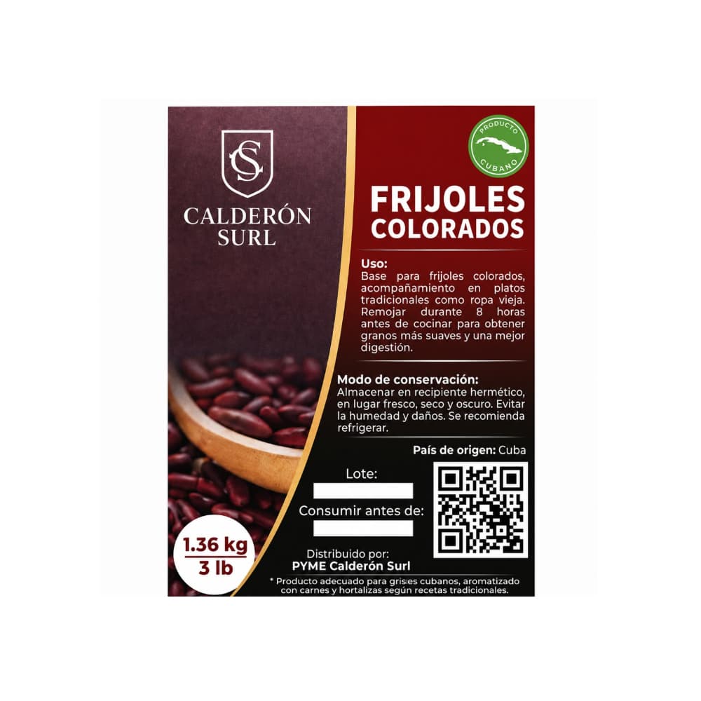 Frijoles colorados Calderón (1.36 kg / 3 lb) - Miniatura 2