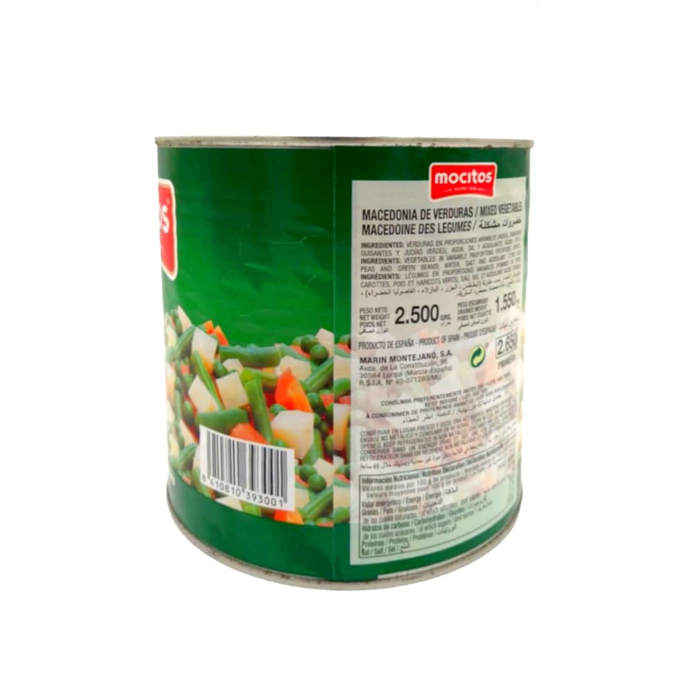 Macedonia de verduras Mocitos (2.5 kg / 5.51 lb) - Miniatura 4