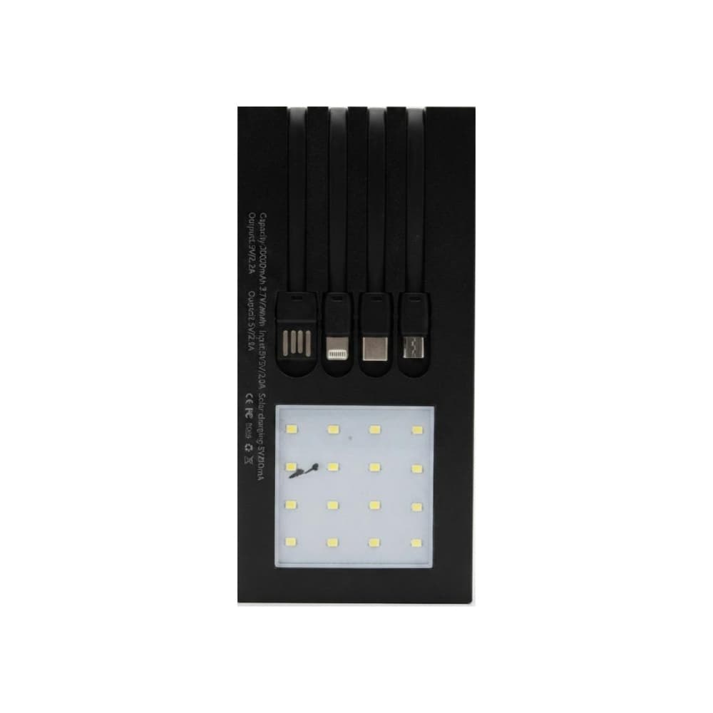 Banco de energía portátil de 20 000 mAh con panel solar XL Soluciones - Miniatura 1