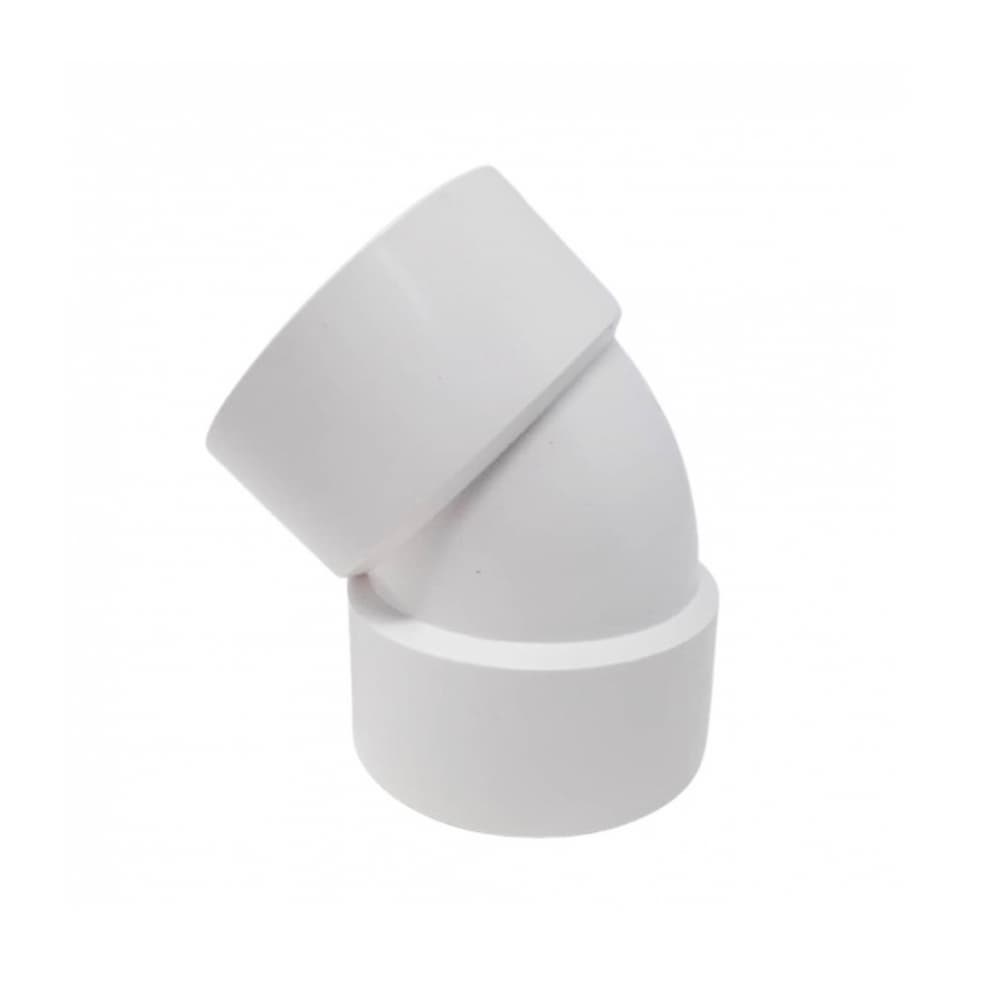 Codo PVC-U 45° de 3” para tubería de desagüe Malu - Imagen 1
