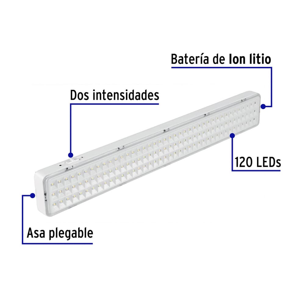 Lámpara de emergencia recargable Volteck LAE-120 - Miniatura 5