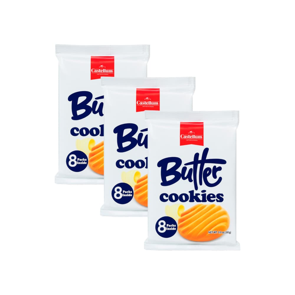Galletas de mantequilla Castellum (3 x 280 g / 9.9 oz) - Imagen 1