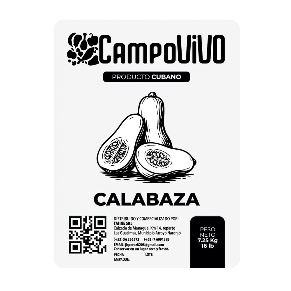 Calabaza Campo Vivo (7.25 kg / 16 lb) - Miniatura 3