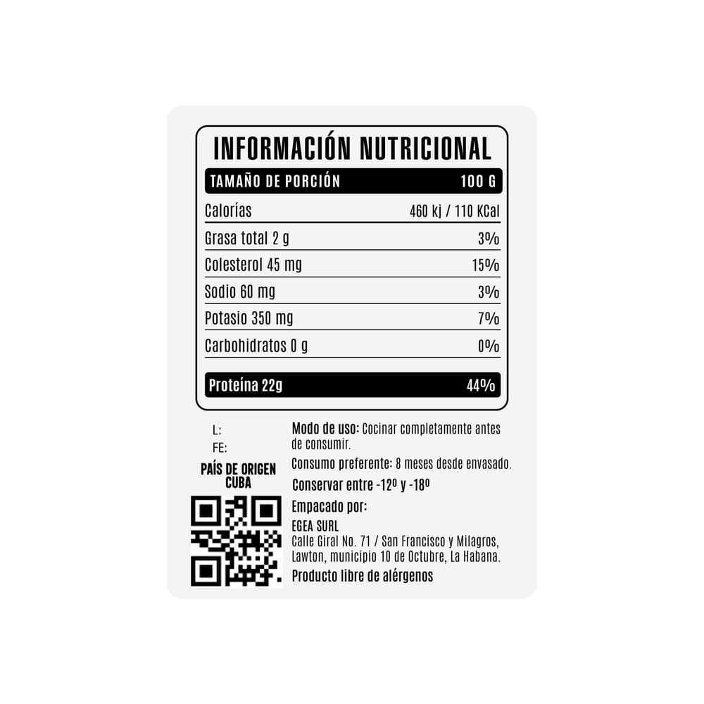 Pescado rabirrubia entero Cosecha Real (2 kg / 2.2 lb) - Miniatura 4