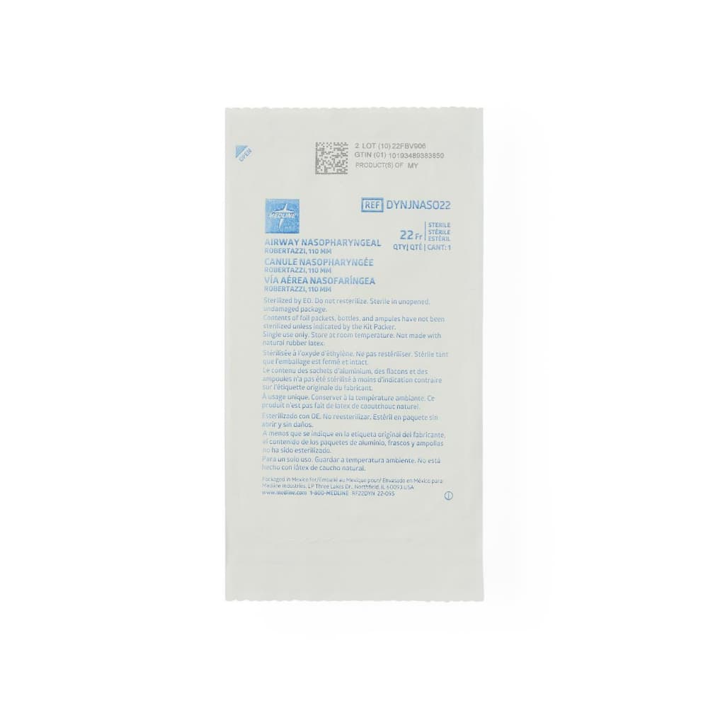 Vía aérea nasofaríngea 22 Fr / 110 mm Medline - Miniatura 3