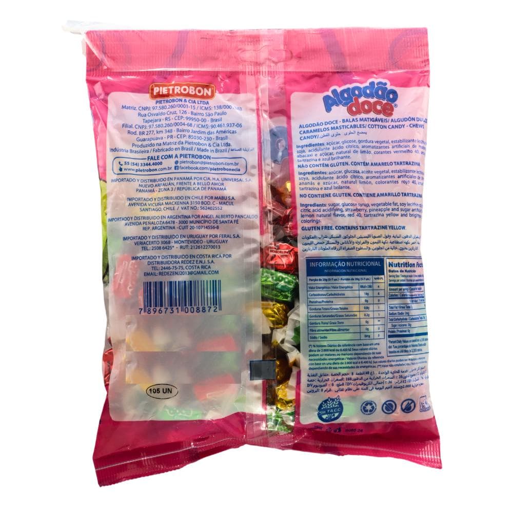Caramelo masticable algodón dulce Pietrobon (300 g / 10.5 oz) - Miniatura 4