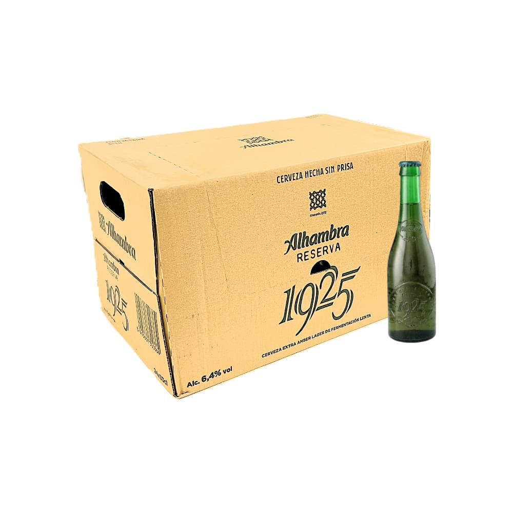 Cerveza reserva 1925 Alhambra (24 x 330 ml) - Imagen 1