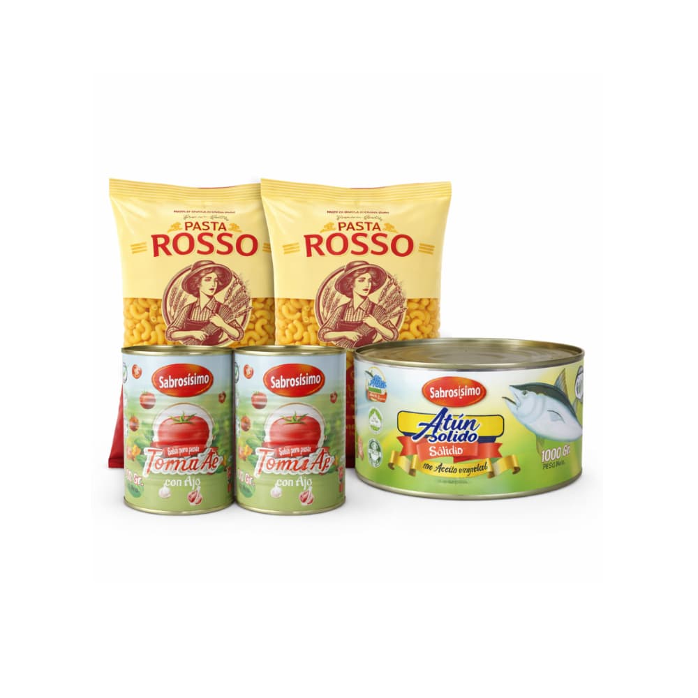 Combo Coditos con Atún y Salsa para pastas Sabrosísimo - Miniatura 1