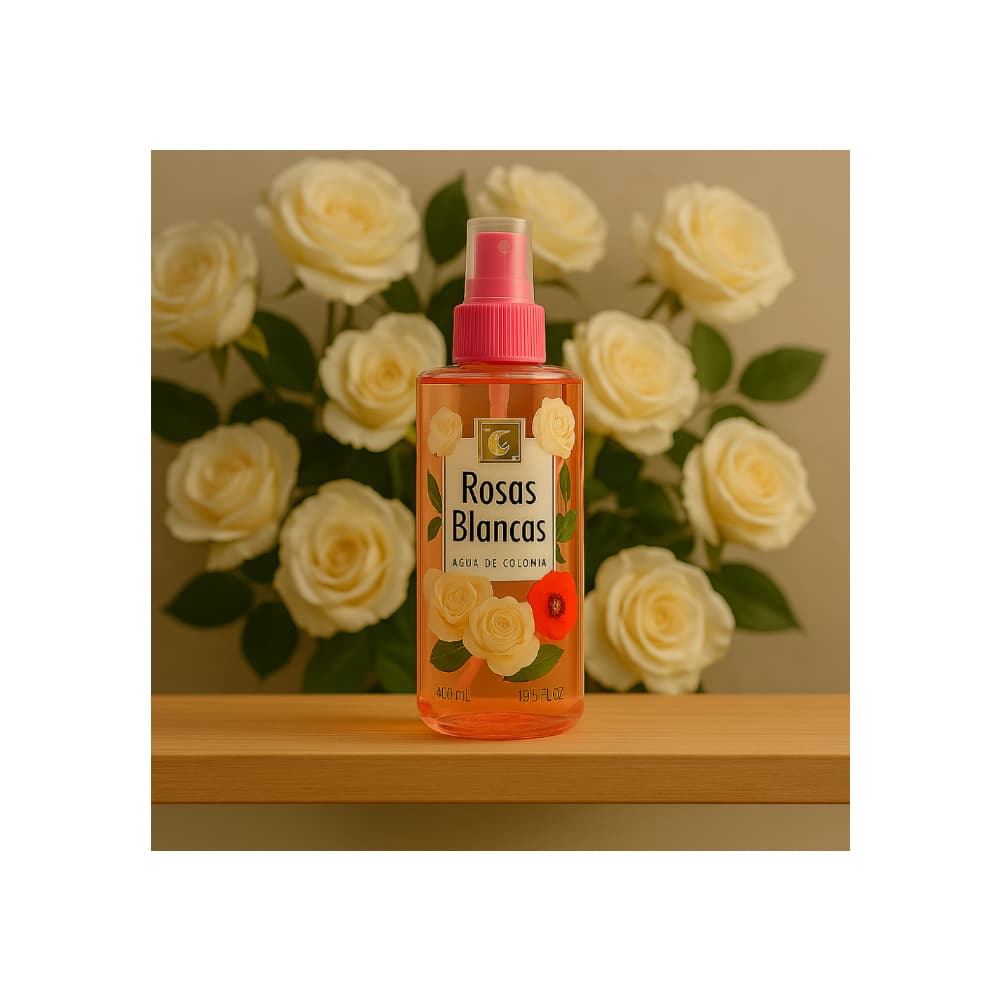 Agua de colonia para mujeres Rosas Blancas S&C (400 ml) - Miniatura 6
