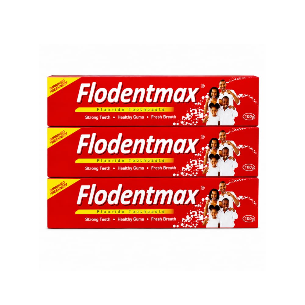 Cepillo y pasta dental con flúor Flodentmax (3 x 100 g / 3.5 oz) - Miniatura 1